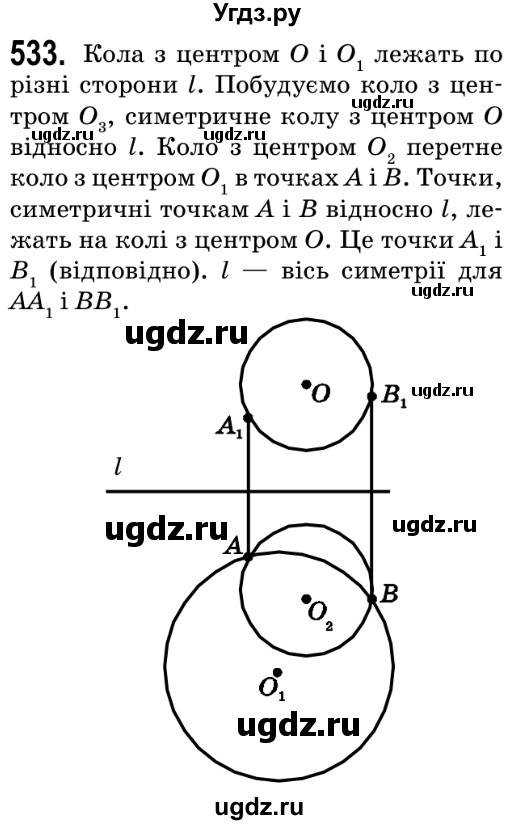 ГДЗ (Решебник №2) по геометрии 9 класс Ершова A.П. / завдання номер / 533