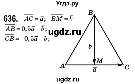 ГДЗ (Решебник №2) по геометрии 9 класс Ершова A.П. / завдання номер / 636