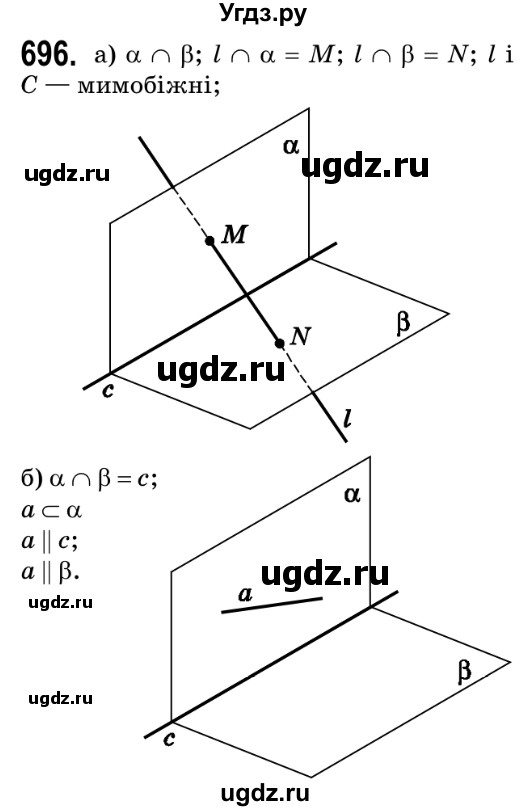 ГДЗ (Решебник №2) по геометрии 9 класс Ершова A.П. / завдання номер / 696