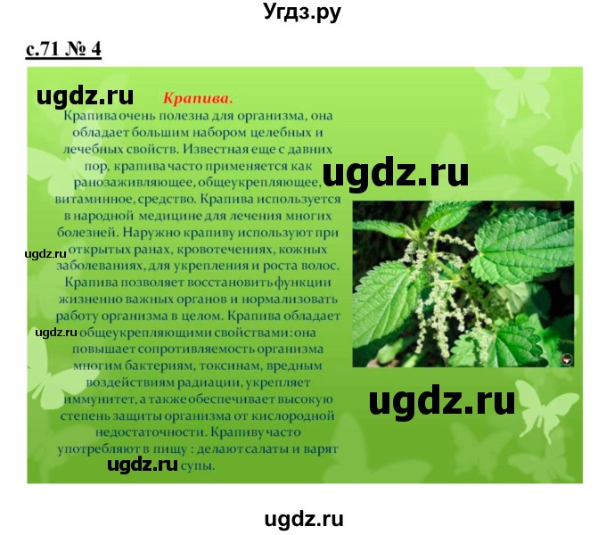 ГДЗ (Решебник) по литературе 4 класс (рабочая тетрадь) Кубасова О.В. / часть 2 (страница) номер / 71(продолжение 2)