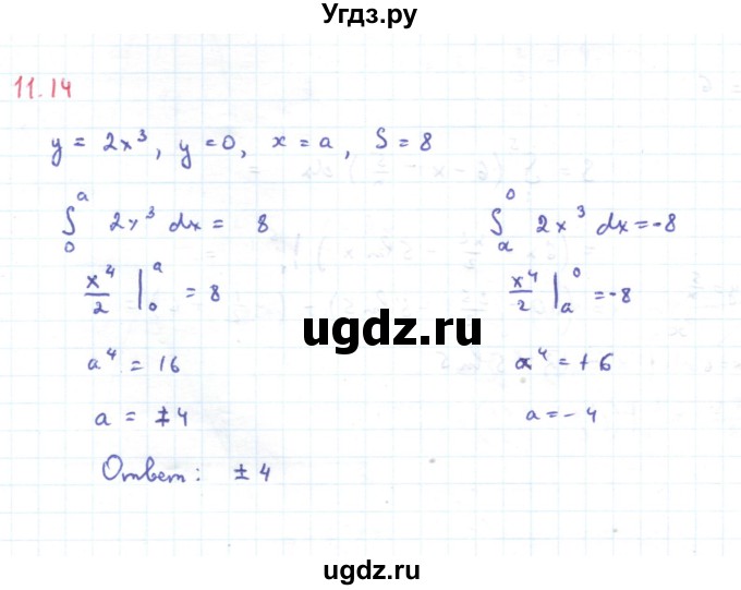 ГДЗ (Решебник) по алгебре 11 класс Мерзляк А.Г. / параграф 11 / 11.14