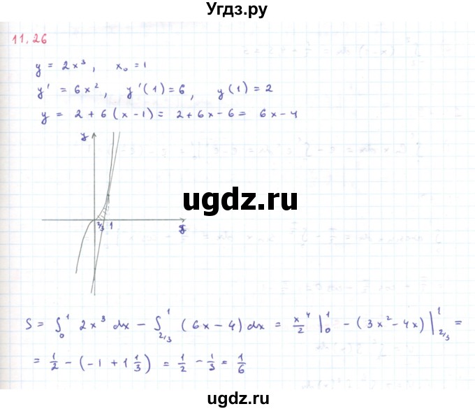 ГДЗ (Решебник) по алгебре 11 класс Мерзляк А.Г. / параграф 11 / 11.26