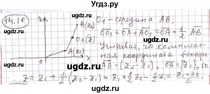 ГДЗ (Решебник) по алгебре 11 класс Мерзляк А.Г. / параграф 14 / 14.16