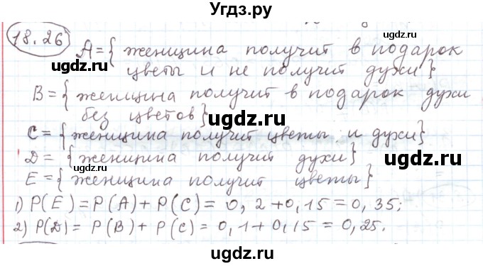 ГДЗ (Решебник) по алгебре 11 класс Мерзляк А.Г. / параграф 18 / 18.26