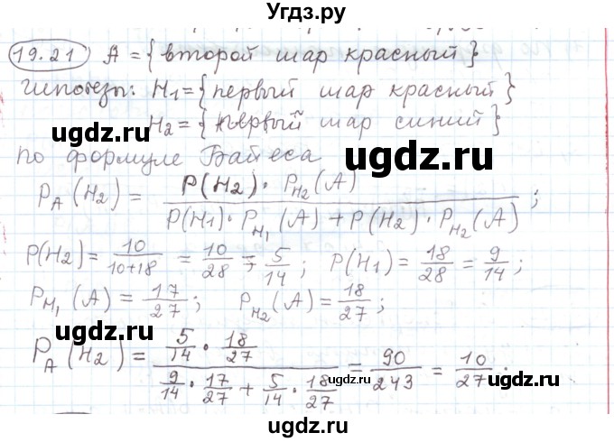 ГДЗ (Решебник) по алгебре 11 класс Мерзляк А.Г. / параграф 19 / 19.21