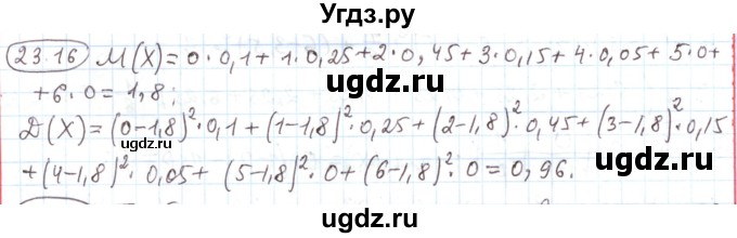 ГДЗ (Решебник) по алгебре 11 класс Мерзляк А.Г. / параграф 23 / 23.16