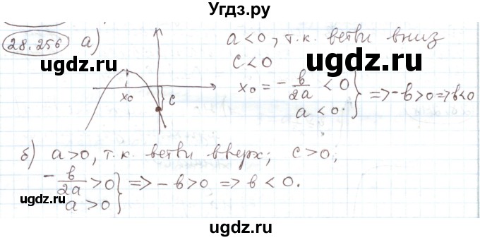 ГДЗ (Решебник) по алгебре 11 класс Мерзляк А.Г. / параграф 28 / 28.256