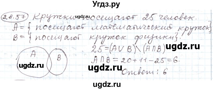ГДЗ (Решебник) по алгебре 11 класс Мерзляк А.Г. / параграф 28 / 28.57