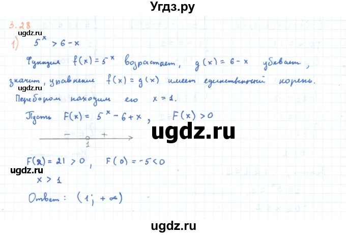 ГДЗ (Решебник) по алгебре 11 класс Мерзляк А.Г. / параграф 3 / 3.28