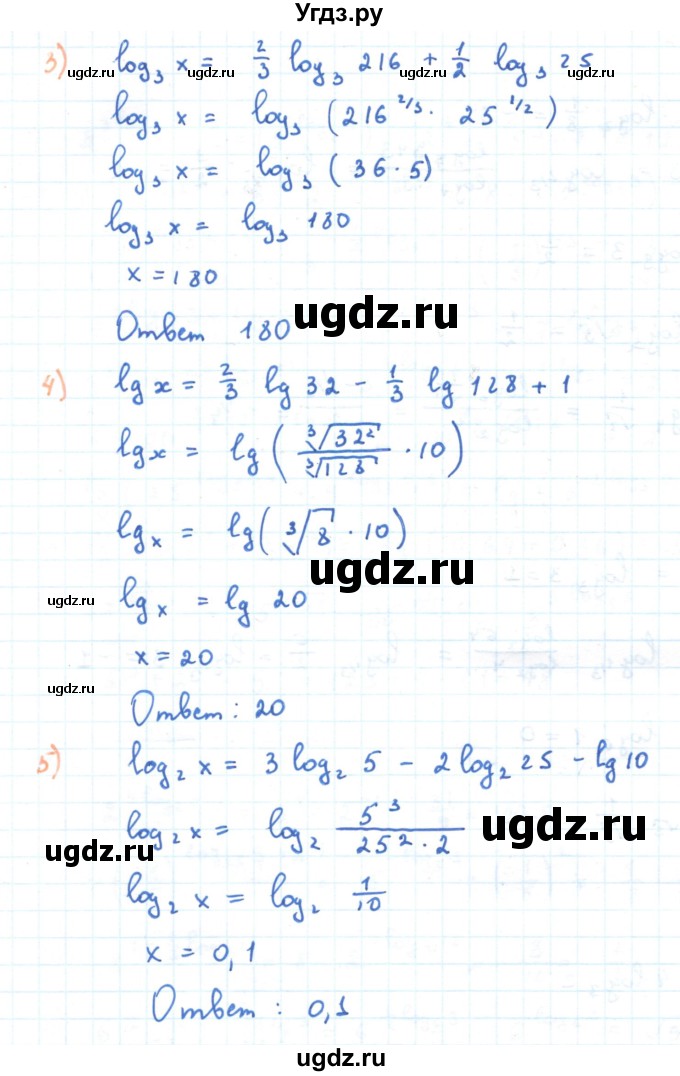 ГДЗ (Решебник) по алгебре 11 класс Мерзляк А.Г. / параграф 4 / 4.25(продолжение 2)