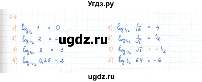 ГДЗ (Решебник) по алгебре 11 класс Мерзляк А.Г. / параграф 4 / 4.4