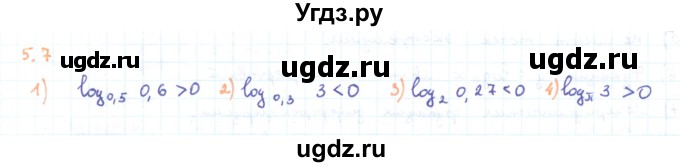 ГДЗ (Решебник) по алгебре 11 класс Мерзляк А.Г. / параграф 5 / 5.7