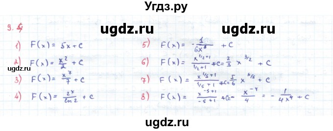 ГДЗ (Решебник) по алгебре 11 класс Мерзляк А.Г. / параграф 9 / 9.4