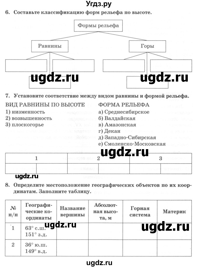 ГДЗ (Учебник) по географии 6 класс (тетрадь-практикум ) Болотникова Н.В. / параграф номер / 14(продолжение 3)