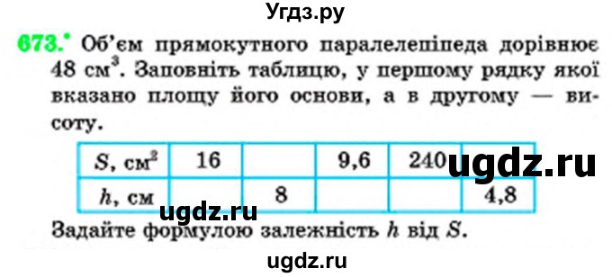 ГДЗ (Учебник) по математике 6 класс Мерзляк А.Г. / завдання номер / 673