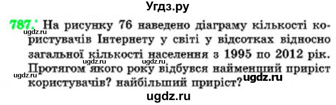 ГДЗ (Учебник) по математике 6 класс Мерзляк А.Г. / завдання номер / 787