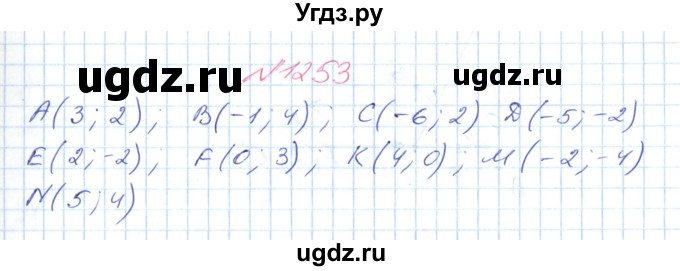 ГДЗ (Решебник №1) по математике 6 класс Мерзляк А.Г. / завдання номер / 1253