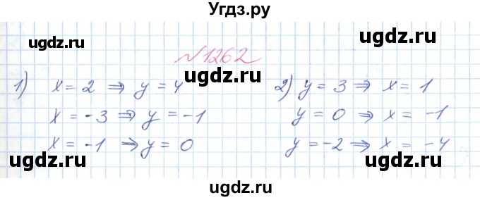 ГДЗ (Решебник №1) по математике 6 класс Мерзляк А.Г. / завдання номер / 1262