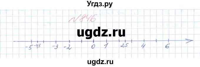 ГДЗ (Решебник №1) по математике 6 класс Мерзляк А.Г. / завдання номер / 846