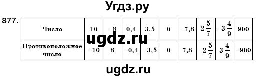 ГДЗ (Решебник №3) по математике 6 класс Мерзляк А.Г. / завдання номер / 877