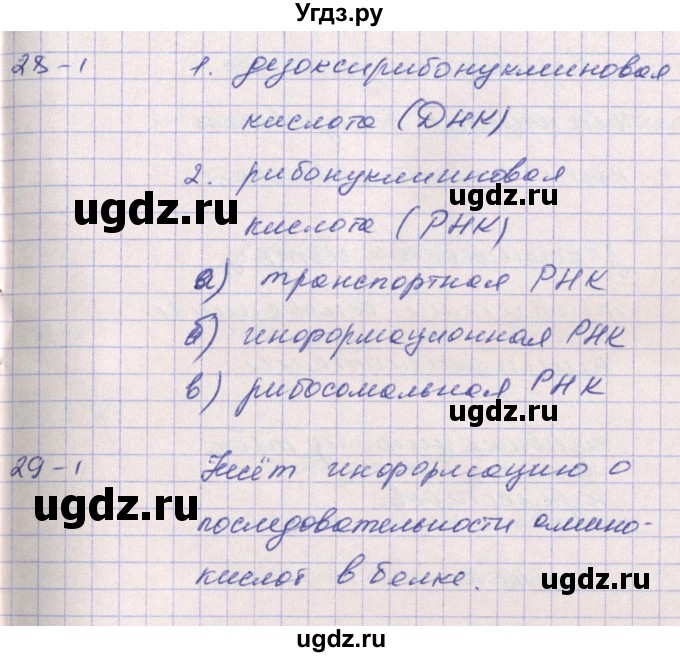 ГДЗ (Решебник к тетради 2016) по биологии 9 класс (рабочая тетрадь) Цибулевский А.Ю. / параграф / 21 (21.22)(продолжение 6)