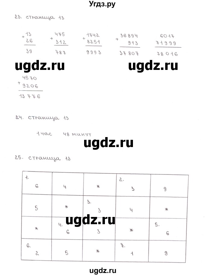 ГДЗ (Решебник) по математике 5 класс (рабочая тетрадь к учебнику Зубаревой) Ерина Т.М. / часть 1. страница / 13