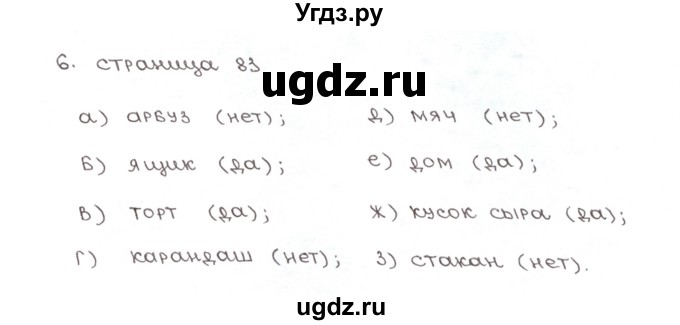 ГДЗ (Решебник) по математике 5 класс (рабочая тетрадь к учебнику Зубаревой) Ерина Т.М. / часть 2. страница / 83