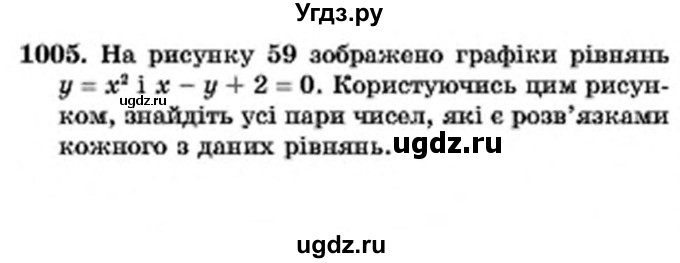 ГДЗ (Учебник) по алгебре 7 класс Мерзляк А.Г. / завдання номер / 1005