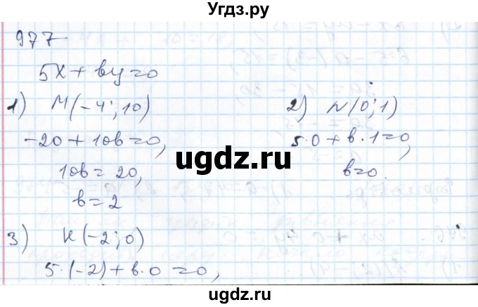 ГДЗ (Решебник №1) по алгебре 7 класс Мерзляк А.Г. / завдання номер / 977