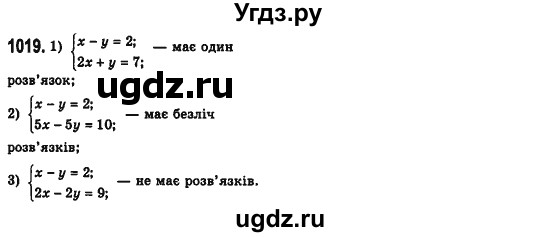 ГДЗ (Решебник №2) по алгебре 7 класс Мерзляк А.Г. / завдання номер / 1019