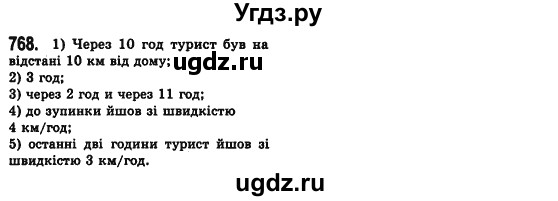 ГДЗ (Решебник №2) по алгебре 7 класс Мерзляк А.Г. / завдання номер / 768