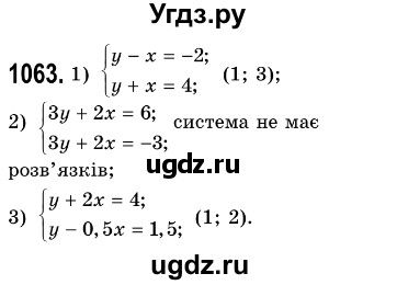ГДЗ (Решебник №3) по алгебре 7 класс Мерзляк А.Г. / завдання номер / 1063