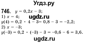ГДЗ (Решебник №3) по алгебре 7 класс Мерзляк А.Г. / завдання номер / 746