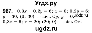 ГДЗ (Решебник №3) по алгебре 7 класс Мерзляк А.Г. / завдання номер / 967