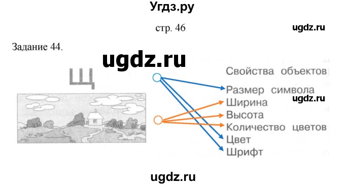 ГДЗ (Решебник) по информатике 4 класс (тетрадь для самостоятельной работы) Бененсон Е.П. / страница номер / 46