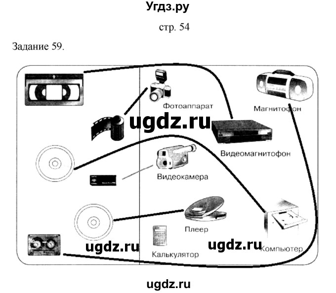 ГДЗ (Решебник) по информатике 4 класс (тетрадь для самостоятельной работы) Бененсон Е.П. / страница номер / 54