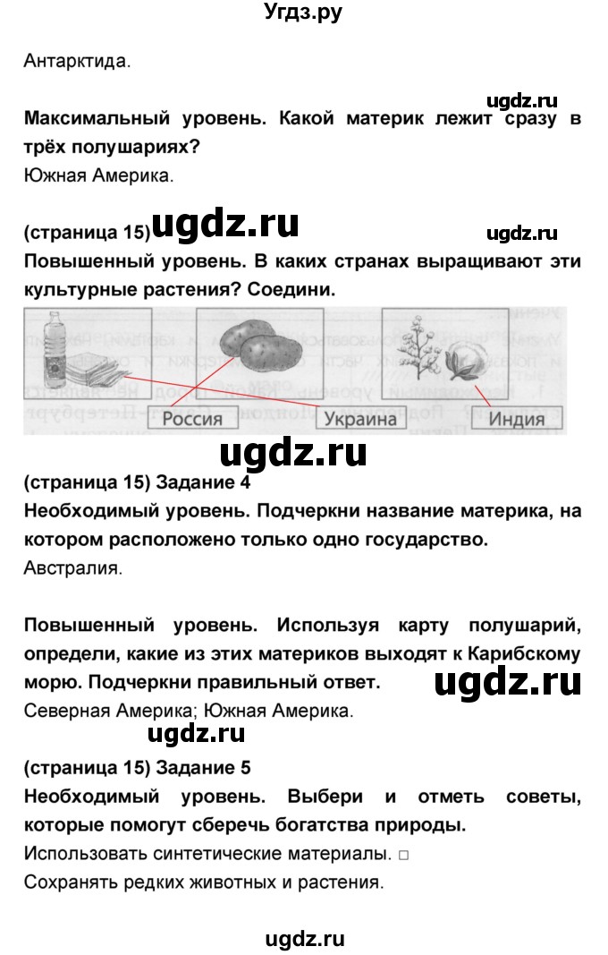 ГДЗ (Решебник) по окружающему миру 2 класс (проверочные и контрольные работы) Вахрушев А.А. / проверочная работа / 6(продолжение 4)