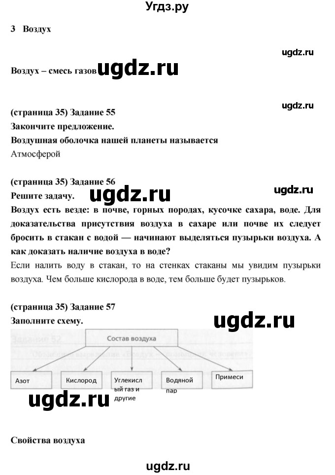 ГДЗ (Решебник) по естествознанию 5 класс (рабочая тетрадь) Пакулова В.М. / страница номер / 35