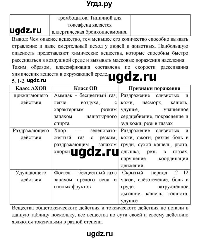 ГДЗ (Решебник) по обж 8 класс (рабочая тетрадь) Подолян Ю.П. / страница номер / 18(продолжение 2)