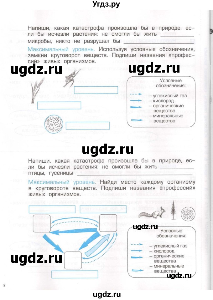 ГДЗ (Тетрадь) по окружающему миру 3 класс (проверочные и контрольные работы) Вахрушев А.А. / часть 1 (страница) / 8