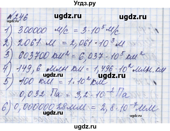 ГДЗ (Решебник №1) по алгебре 8 класс Мерзляк А.Г. / вправи номер / 246