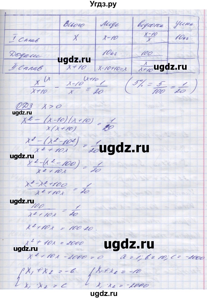 ГДЗ (Решебник №1) по алгебре 8 класс Мерзляк А.Г. / вправи номер / 800