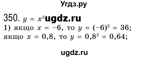 ГДЗ (Решебник №2) по алгебре 8 класс Мерзляк А.Г. / вправи номер / 350