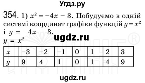 ГДЗ (Решебник №2) по алгебре 8 класс Мерзляк А.Г. / вправи номер / 354