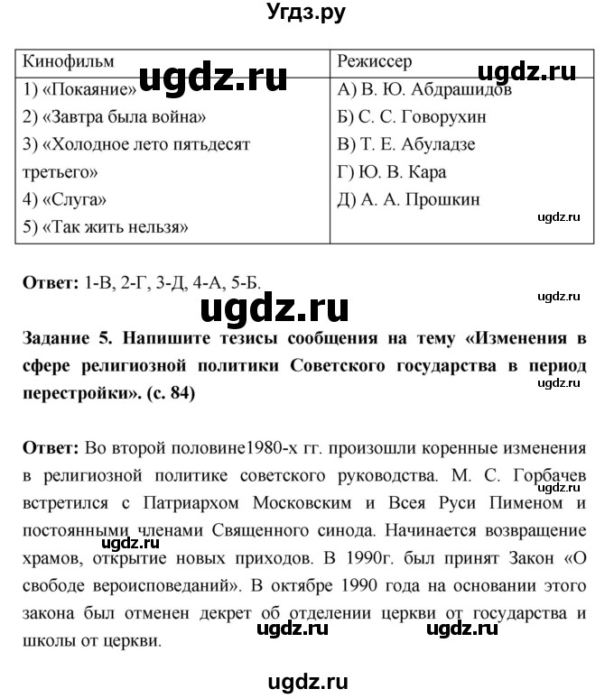 ГДЗ (Решебник) по истории 10 класс (рабочая тетрадь) Данилов А.А. / параграф номер / 41(продолжение 3)