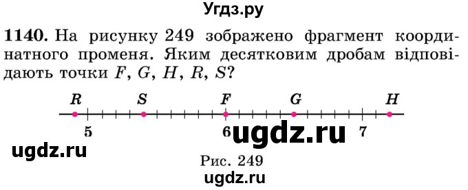 ГДЗ (Учебник) по математике 5 класс Истер О.С. / вправа номер / 1140