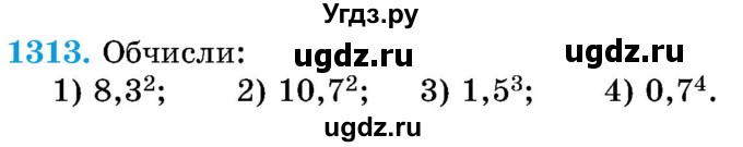 ГДЗ (Учебник) по математике 5 класс Истер О.С. / вправа номер / 1313