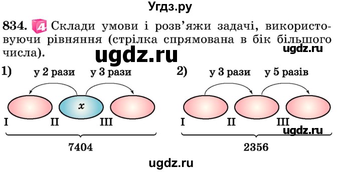 ГДЗ (Учебник) по математике 5 класс Истер О.С. / вправа номер / 834