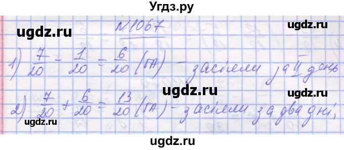 ГДЗ (Решебник №1) по математике 5 класс Истер О.С. / вправа номер / 1067