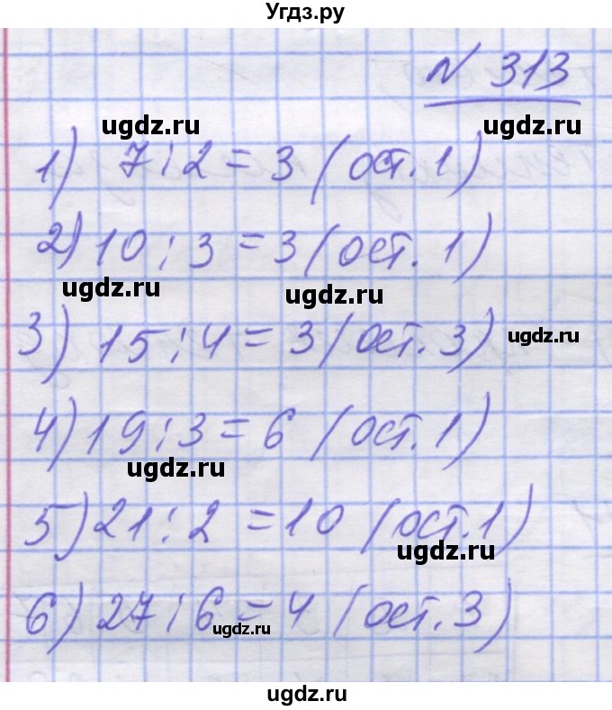 ГДЗ (Решебник №1) по математике 5 класс Истер О.С. / вправа номер / 313